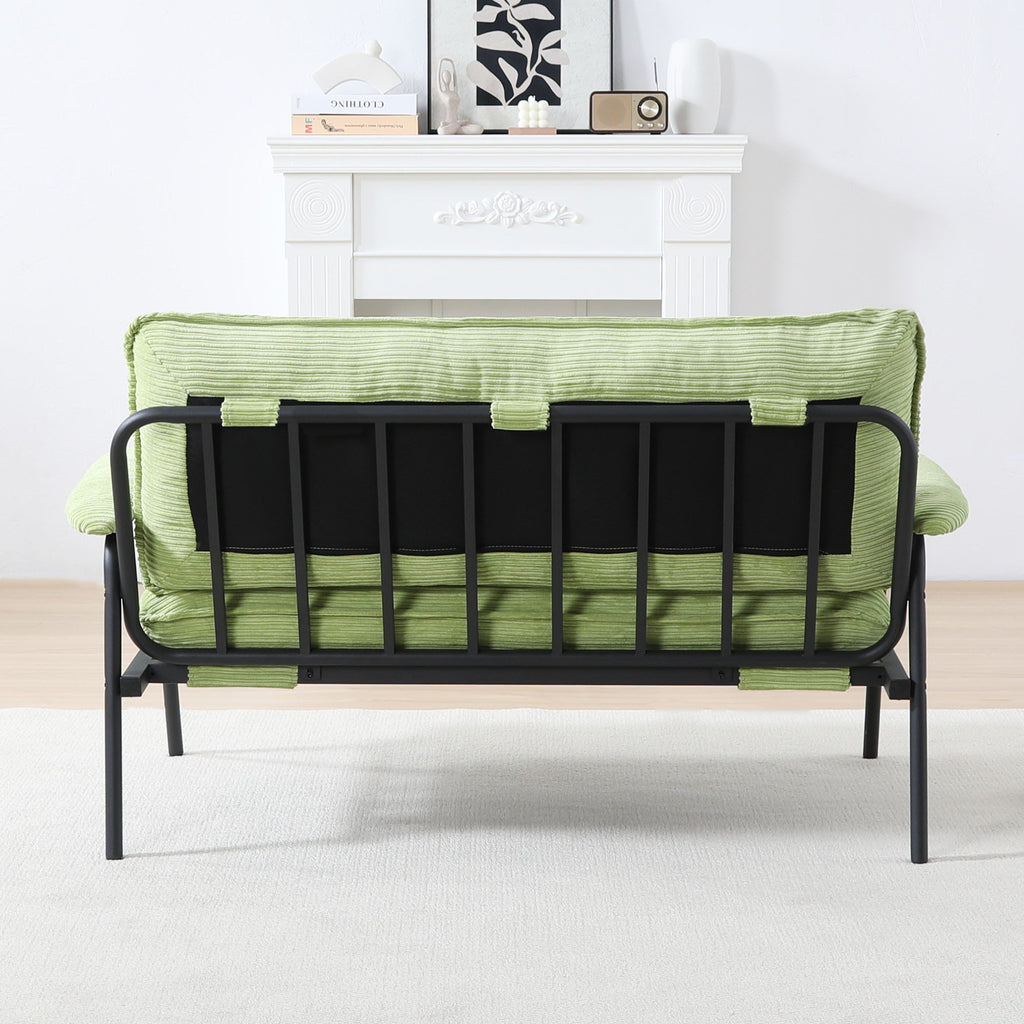 Modern Metal Frame Sofa With Sponge Filling For Compact Spaces And Versatile Use