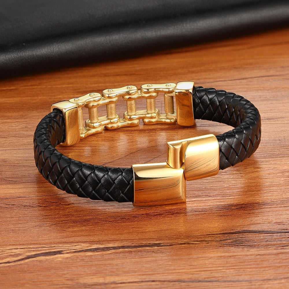 Leather Braided Bracelet Custom