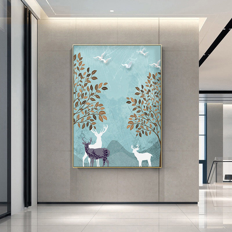 Nordic Forest Landscape Canvas