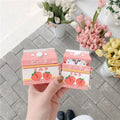Compatible with Apple, Peach Drink Airpods Pro iPHONE Bluetooth Wireless 1 2 3 Generation Earphone Case