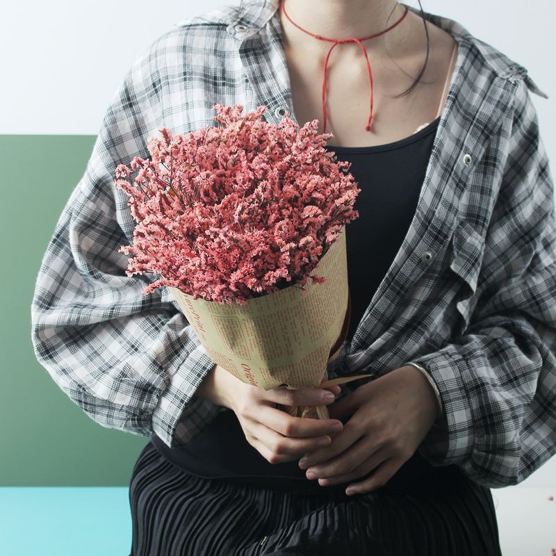 Gypsophila Dried Flower Bouquet, Living Room Decor