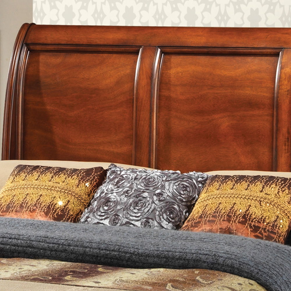 Dovetailed Drawers Storage Bed with Dovetailed Storage Drawers - Light Brown