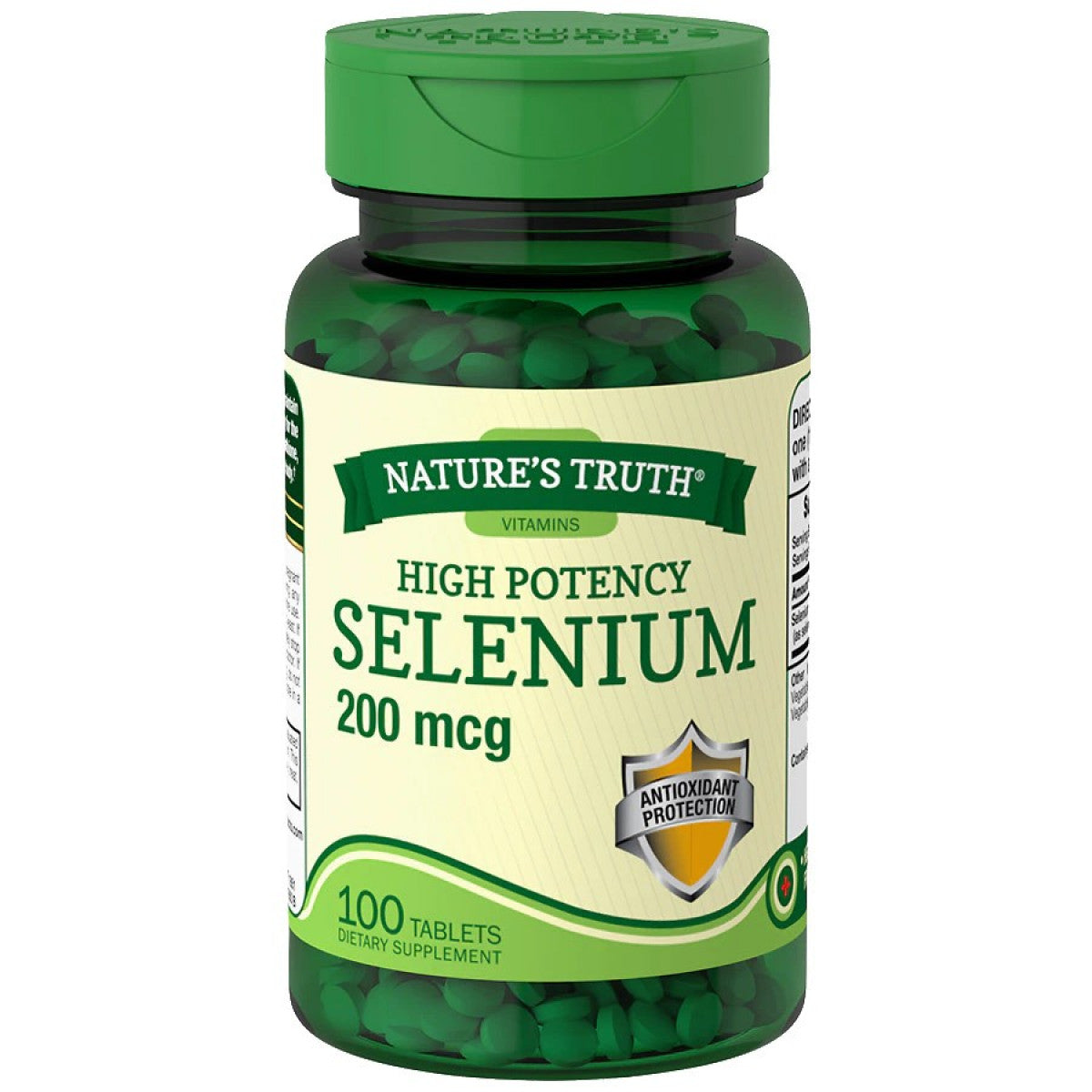 Nature's Truth High Potency Selenium, 200 Mcg, 100 Tablets