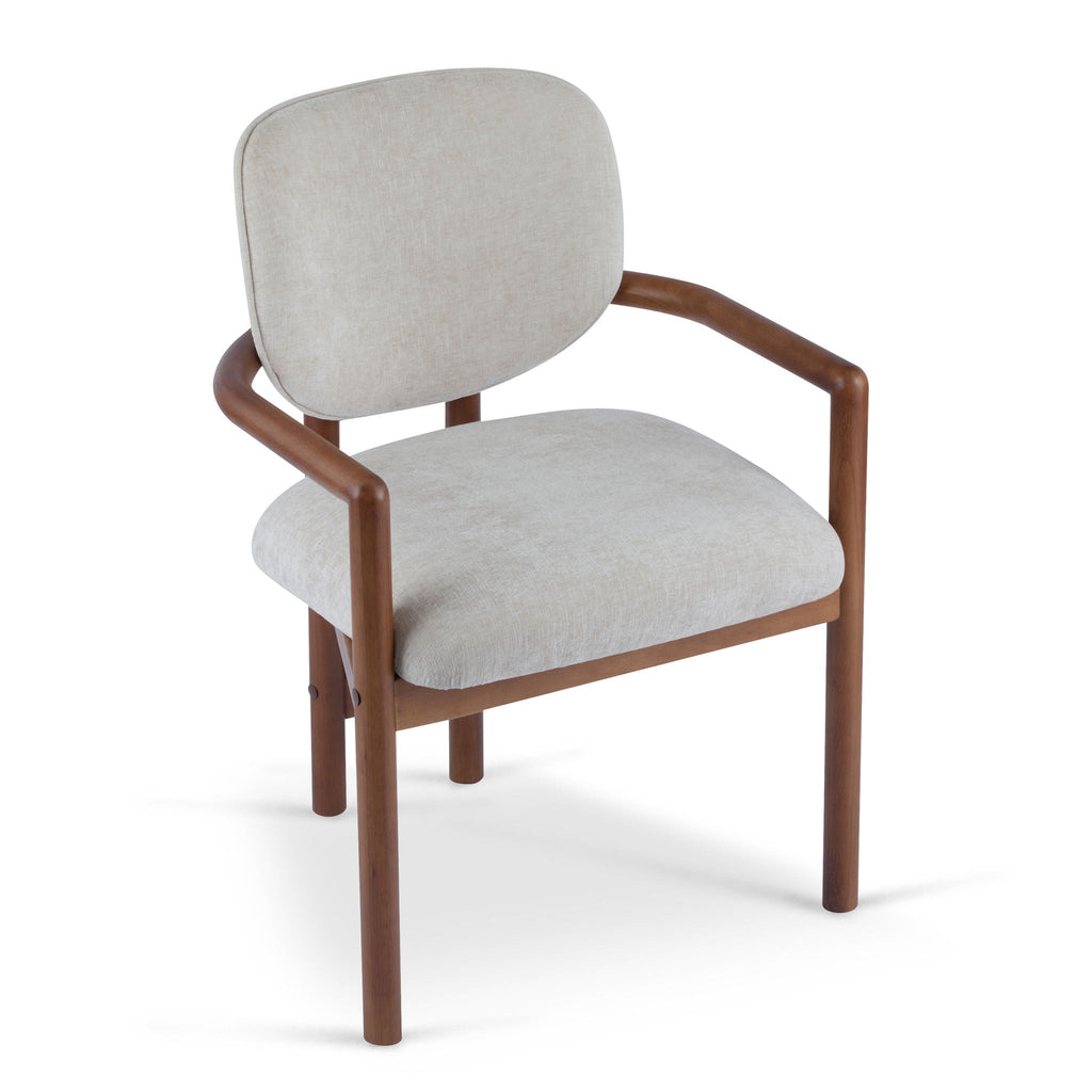 Upholstered Arm Dining Chairs (Set of 2)