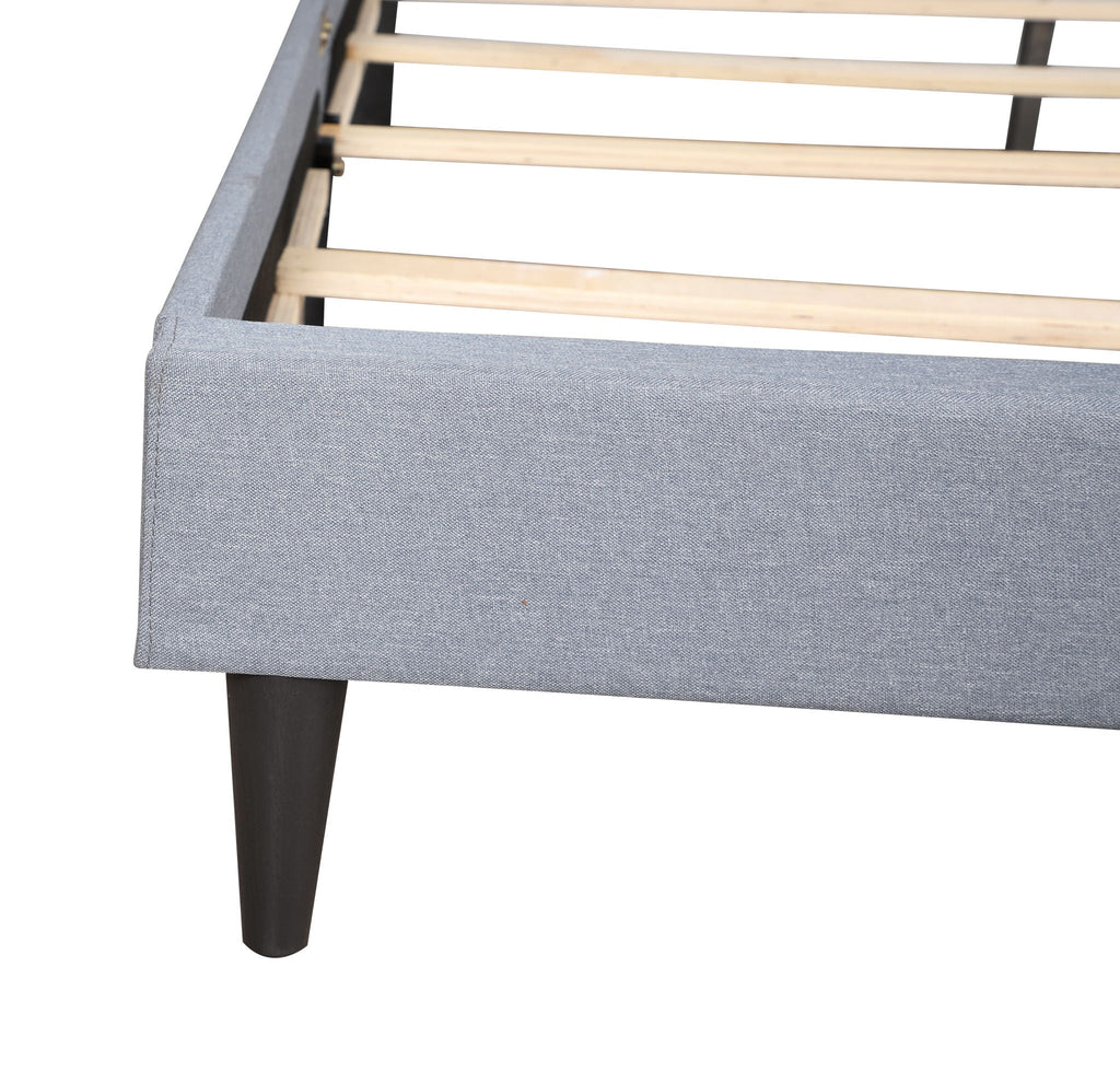 Button Tufted Upholstered Bed with Charming Design - Multiple Colors