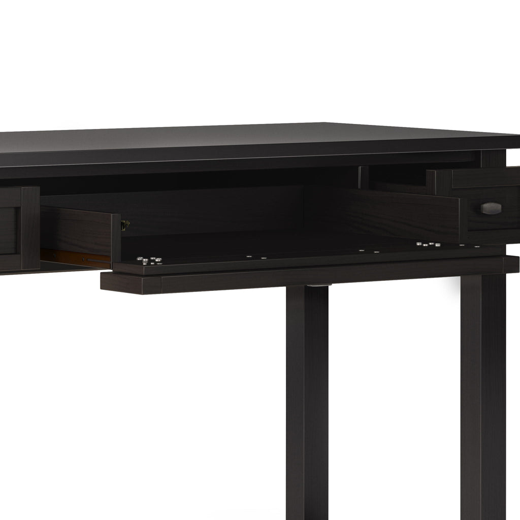 Handcrafted Wooden Writing Desk with Storage Drawers - Multiple Colors