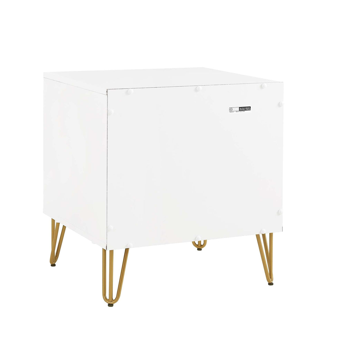 Dumbo Nightstand with 2 Drawers and Fluted Fronts – Multiple Colors