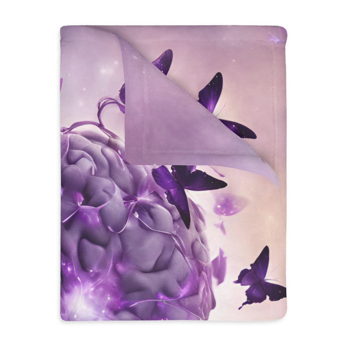 Brain Be Brave Microfiber Blanket (Two-sided print)