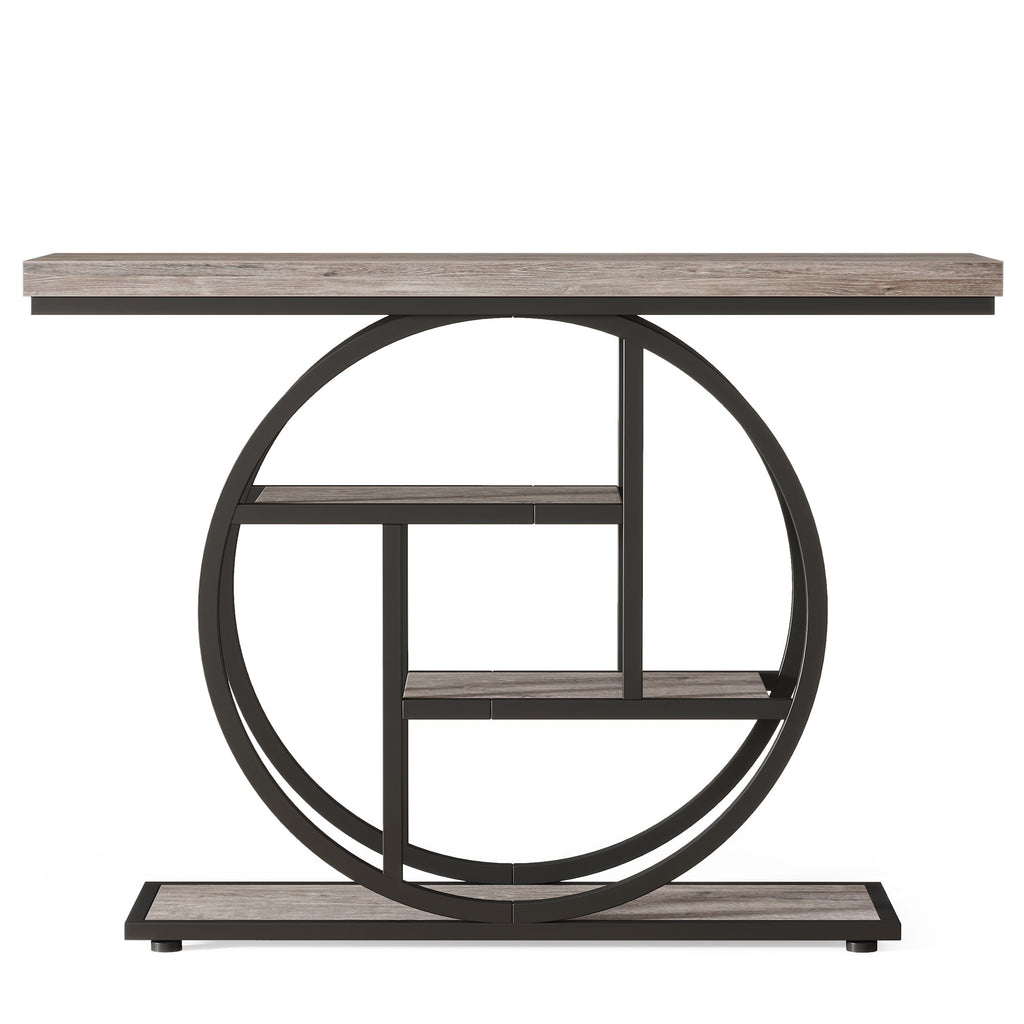 41.3" Industrial Console Table, 4-Tier