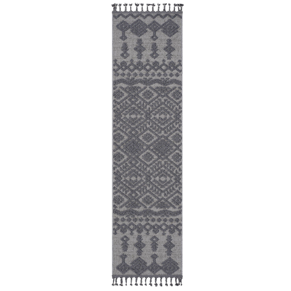 Trendy Traditional Indoor / Outdoor Rug with Stain Resistance – Light Brown or Dark Gray