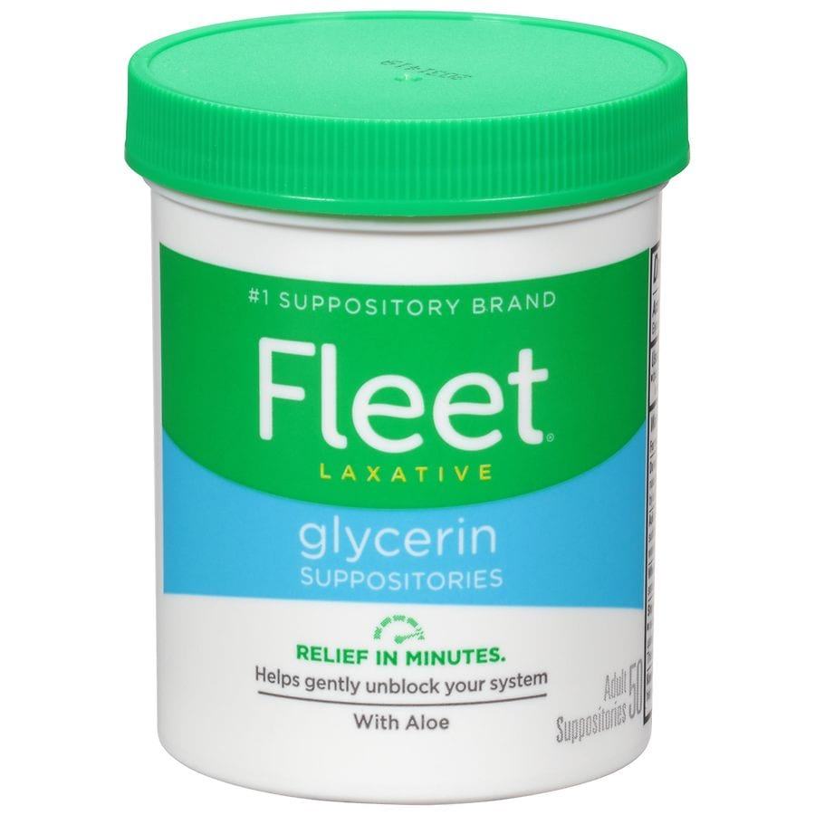 Fleet Laxative Glycerin Suppositories For Adult Constipation - 50ct