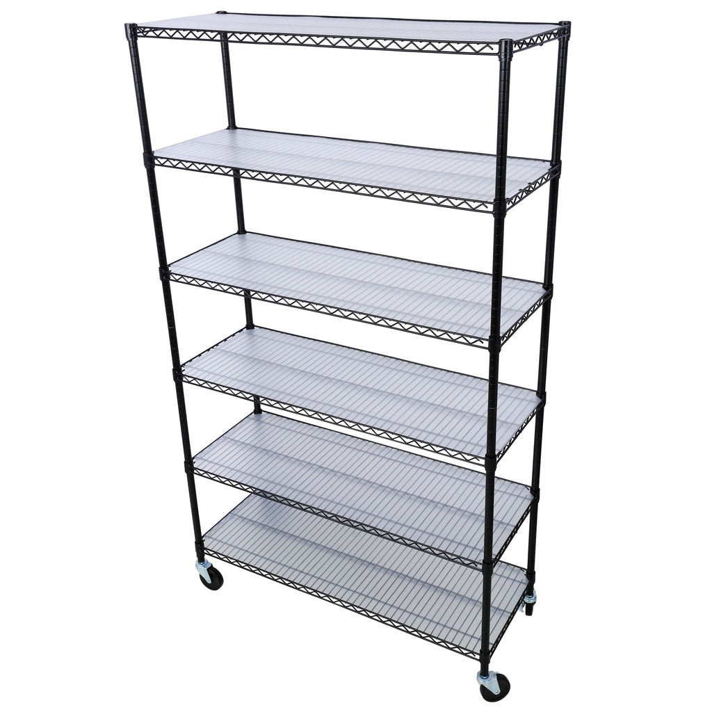6 Tier Heavy Duty Metal Shelf Wire Shelving Unit
