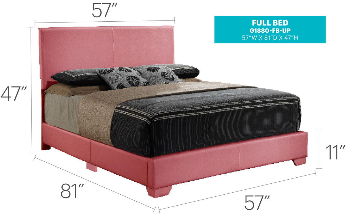 Elegant Platform Bed with Upholstered Finish - Multiple Colors