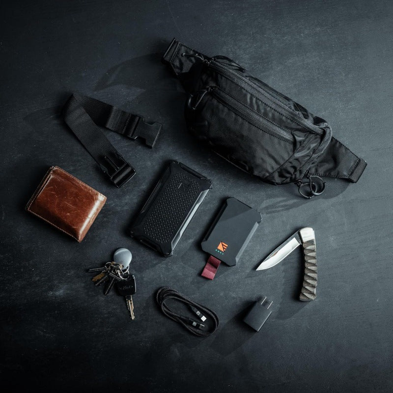 Multifunctional Double-layer Portable Tactical Waist Pack Nylon Waterproof Adjustable Belt
