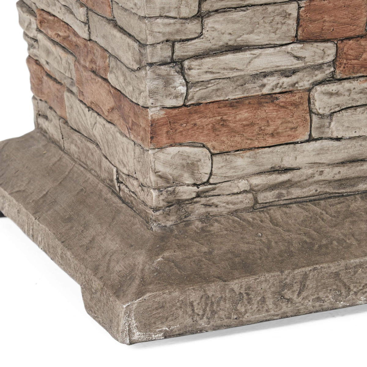 19-Inch Outdoor 40K BTU Natural Stone Fire Column (SAK36771)