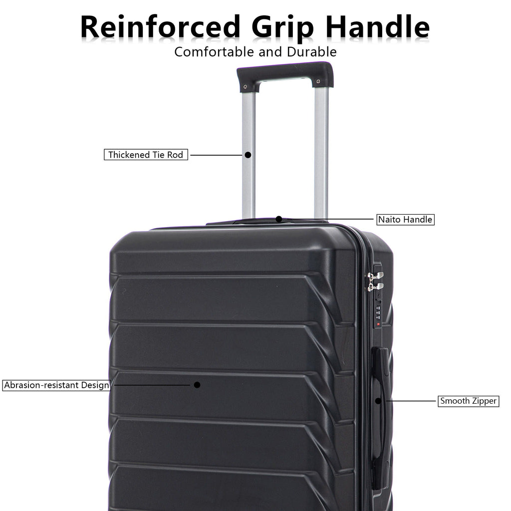 3 Pieces Set Spinner Wheel Luggage With Combination Lock