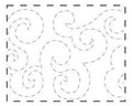 Quilt Pattern On A Roll Wide Waves