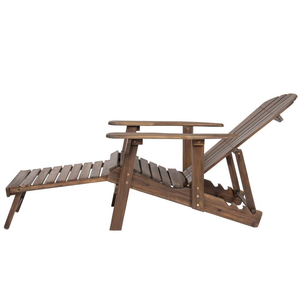 Malibu Adirondack Chair with Foldable Design - Acacia Wood