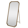 Full Length Mirror With Stand - Antique Gold Floor Mirror for Bedroom