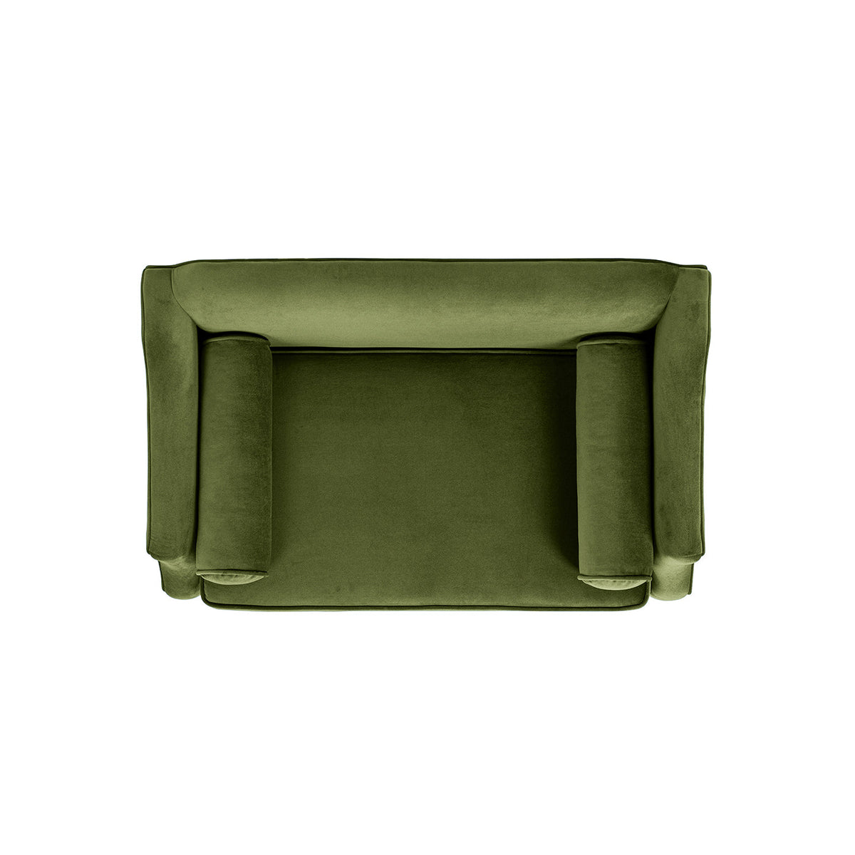 Paloma 35.5" Dog Sofa Bed with Supportive Curved Arms - Olive