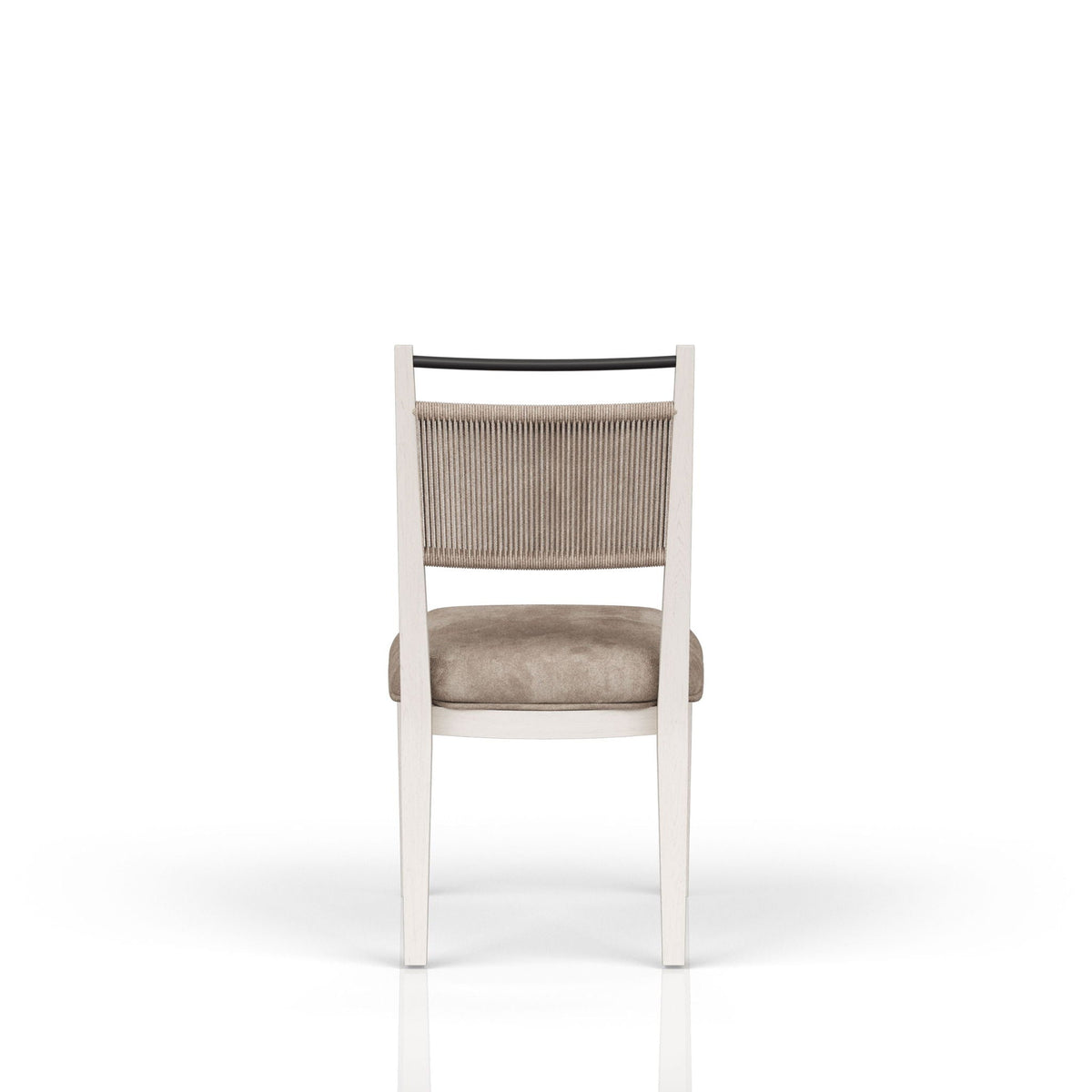 Rope Back Chair - Beige / Carmel