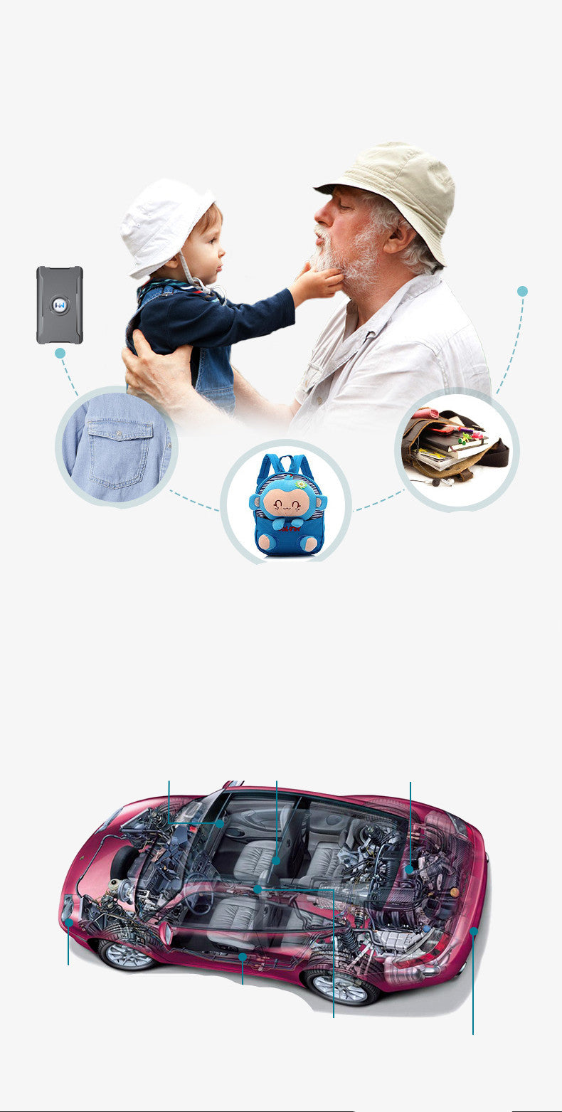 Real Time Positioning Long Standby GPS Tracker Logistics Vehicle Cargo Management
