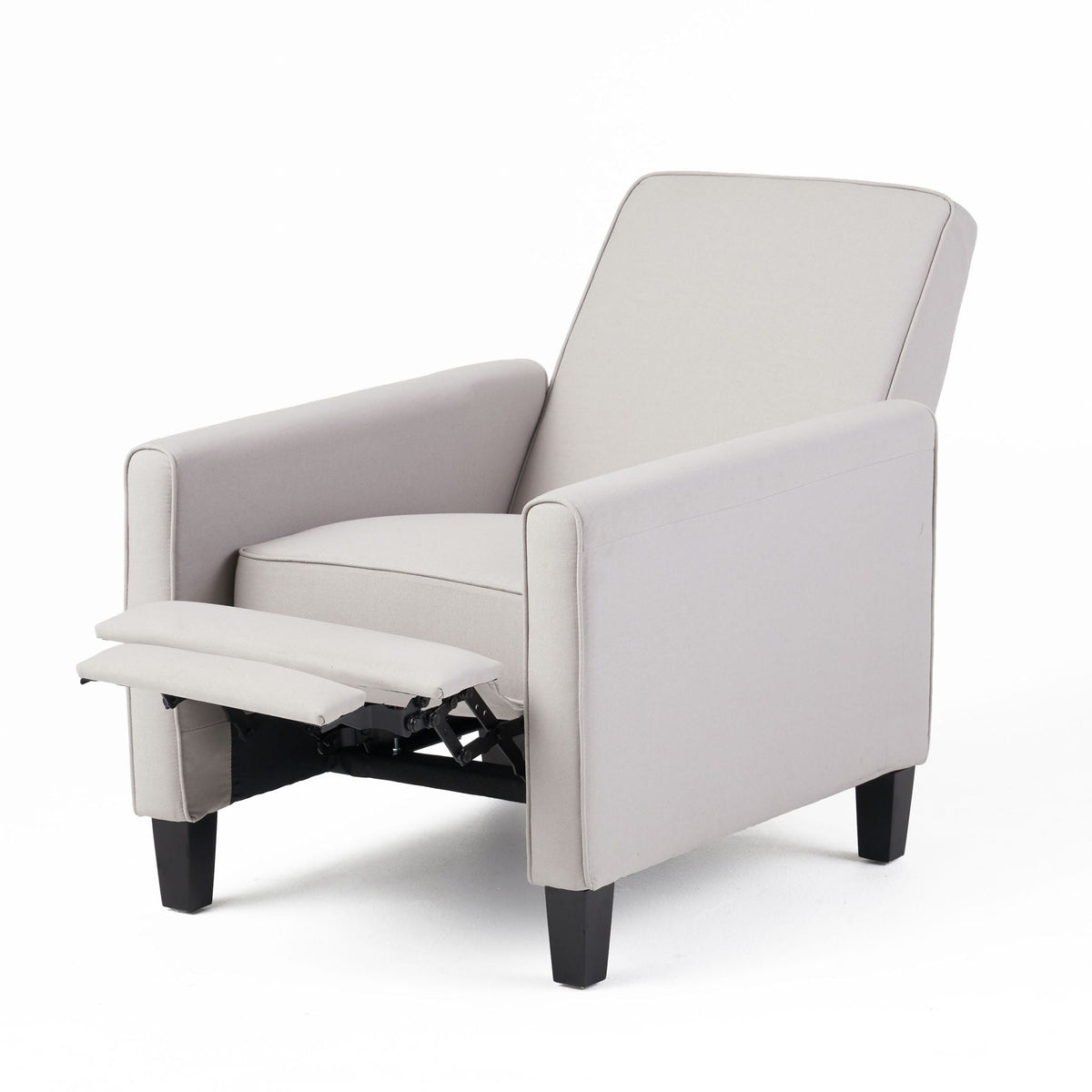 Upholstered Push Back Recliner Chair with Adjustable Recline - Multiple Colors