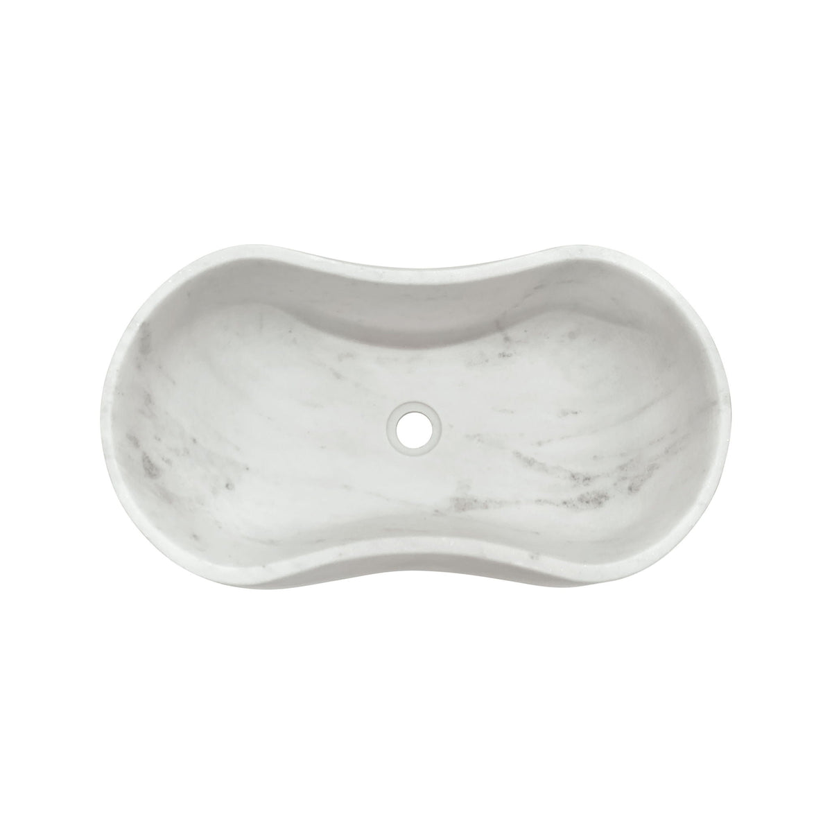 Bathroom Vessel Sink With Wavy Design