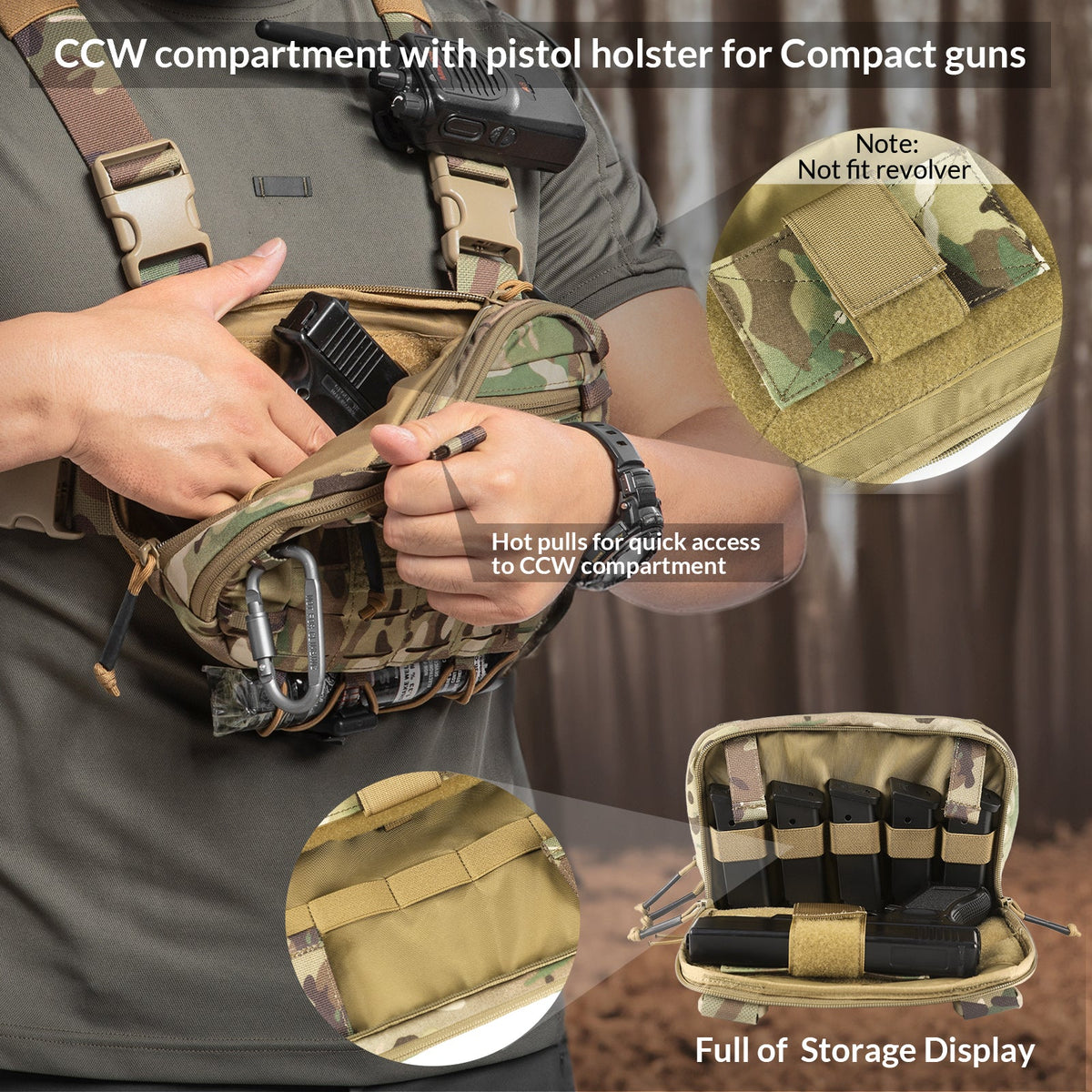 VOTAGOO® Tactical EDC Chest Rig