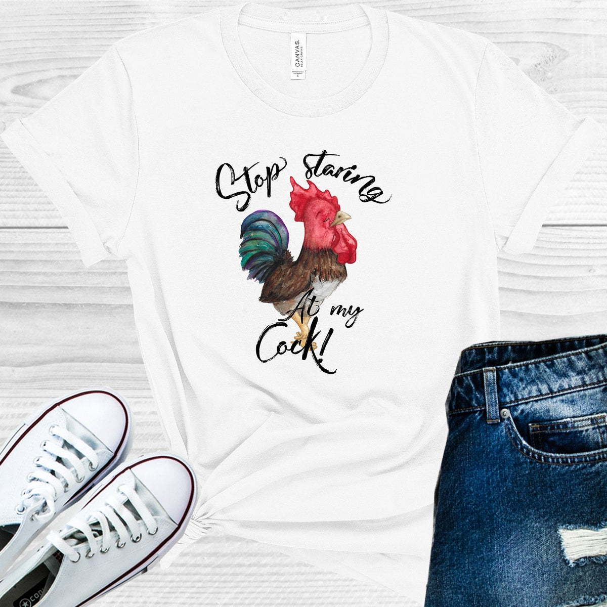Stop Staring at My C*** Graphic Tee