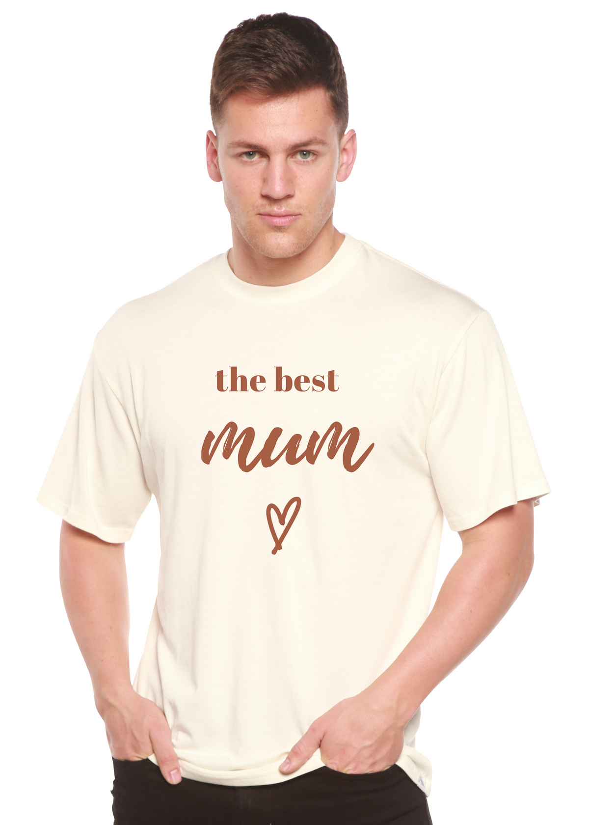 The Best Mum Unisex Bamboo Viscose/Organic Cotton Short Sleeve Graphic T-Shirt