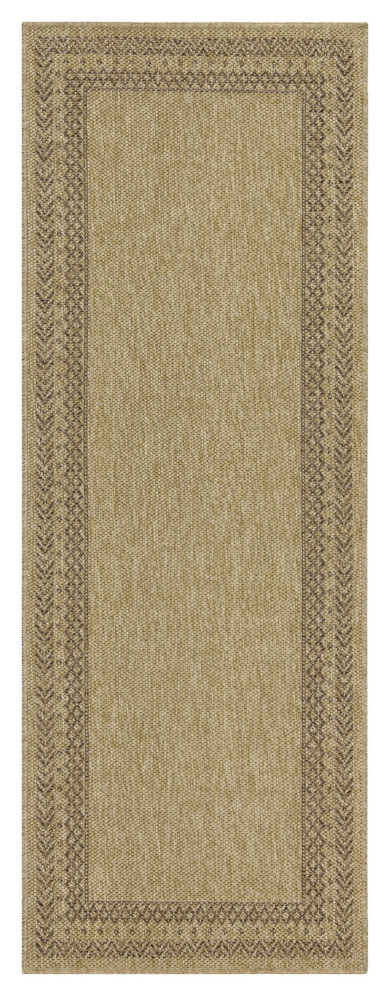 Jute/Mocha Indoor/Outdoor Area Rug with Durable Polypropylene - Earth GC_NTL1007
