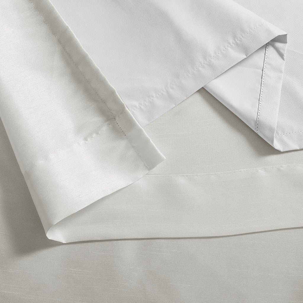 Twist Tab Total Blackout Window Curtain Panel White 50x95