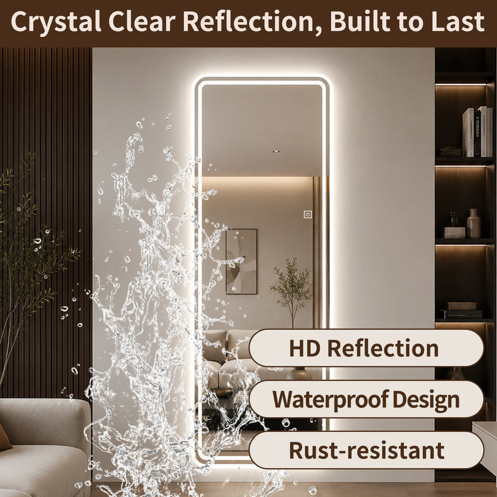 65" x 21" LED Full Length Mirror