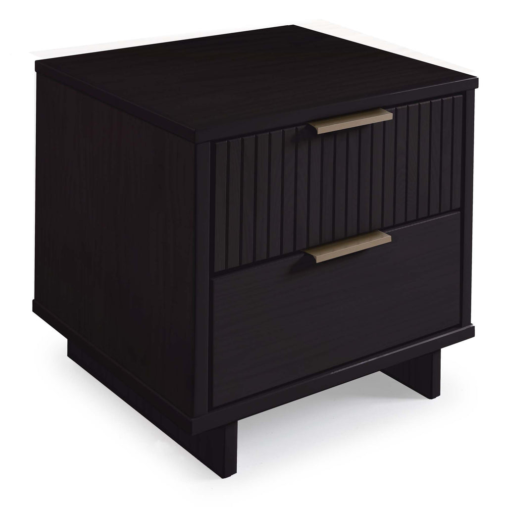 Granville Nightstand with 2 Drawers - Solid Wood Construction