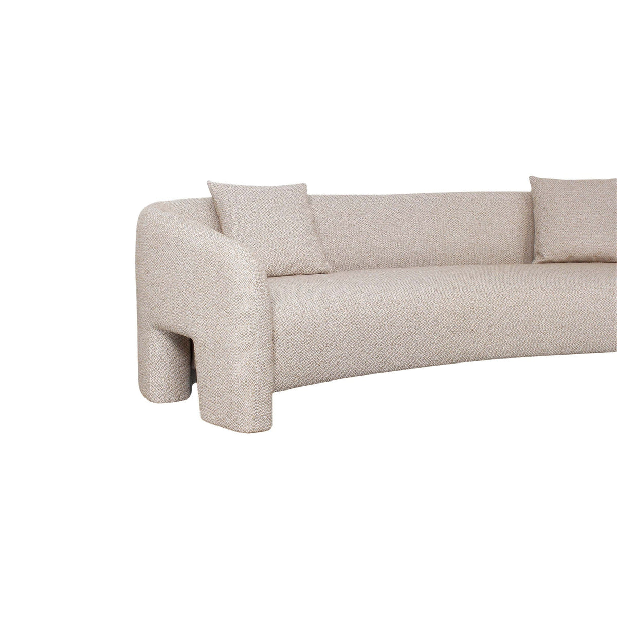 Sylvia Loveseat with Breathable PU Leather - Beige or Gold