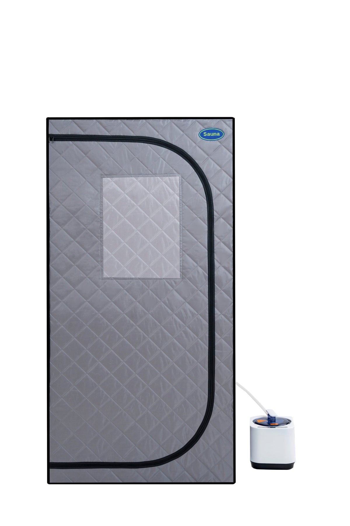 Portable Grey Steam Sauna Tent with Remote Control and Chair