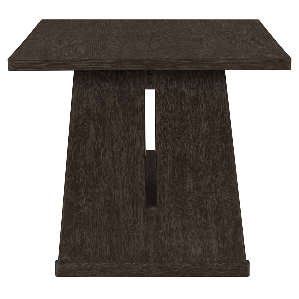 6 Piece Dining Room Set with Upholstered Chairs & Padded Bench - Light or Dark Brown