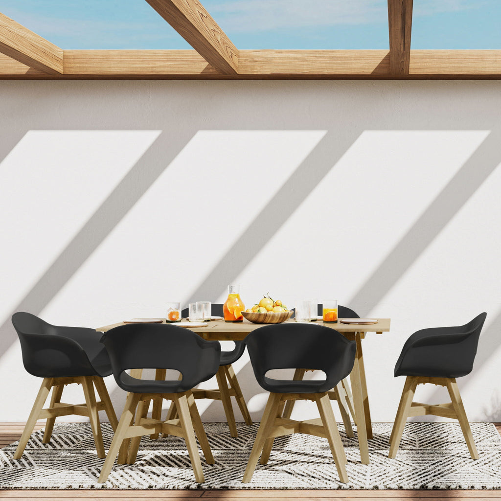 Kona - Outdoor Dining Table - Light Teak