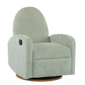 360 Swivel and Glider Recliner Chair with Solid Wood Base - Light