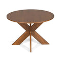 Round Dining Table with Durable MDF Construction - Cherry