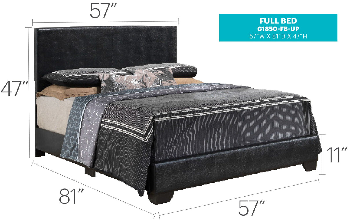 Elegant Platform Bed with Upholstered Finish - Multiple Colors