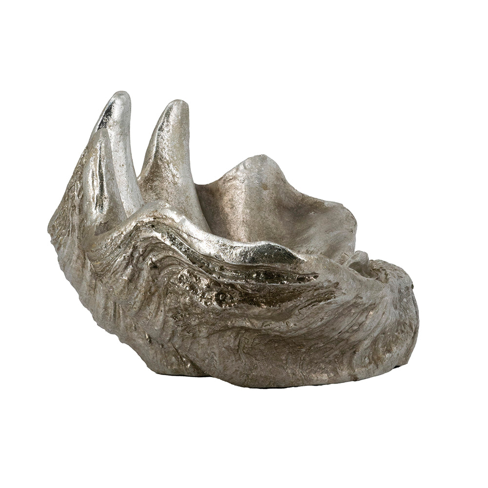 Silver Decorative Shell Bowl with Coastal Shell Design - Silver