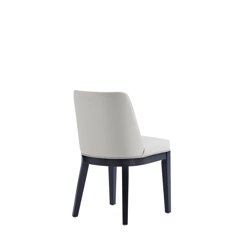 Upholstered Dining Chair Set with Solid Beech Frame - Dark Gray or Gray