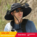 Long Endurance Lithium Battery Fan Solar Charging Wind Sun Protection Hat