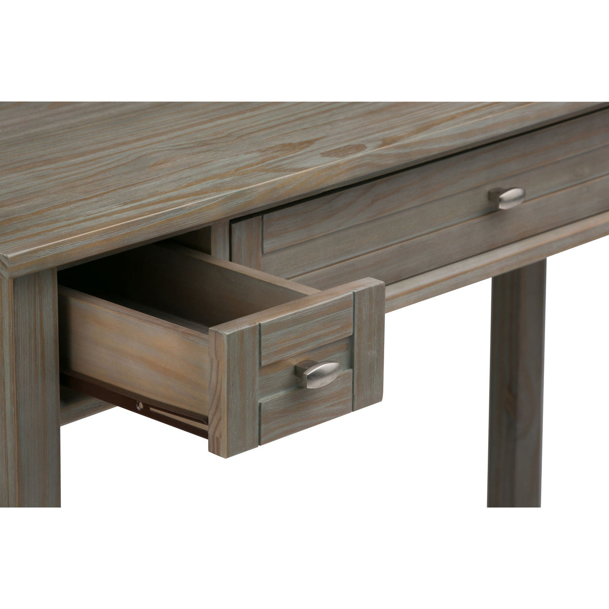 Handcrafted Wooden Writing Desk with Storage Drawers - Multiple Colors