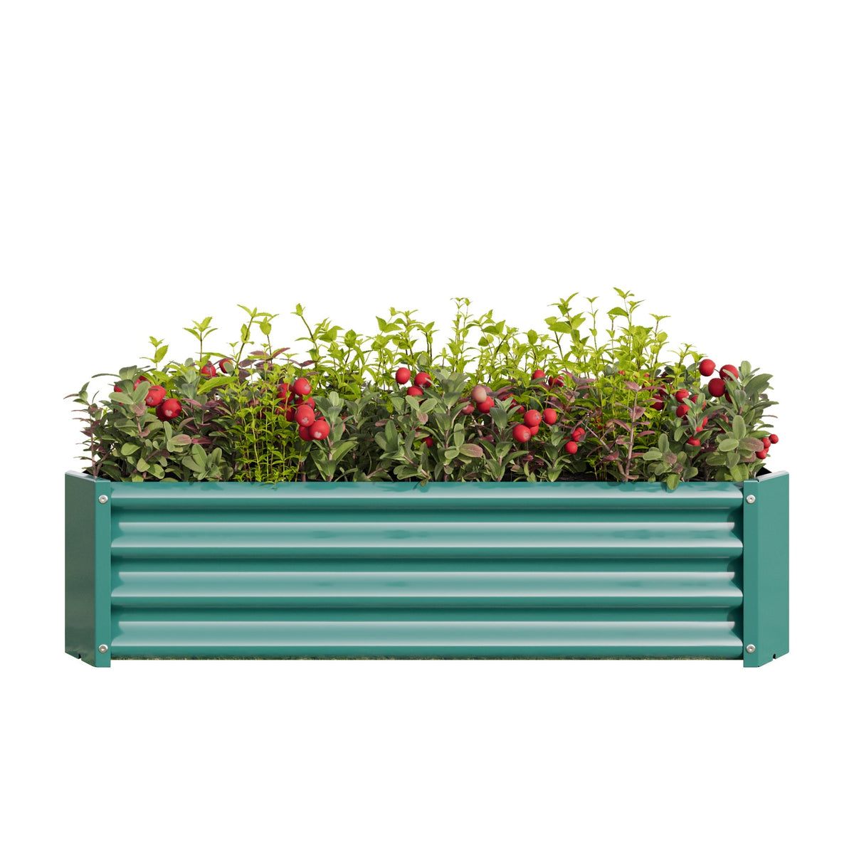 Metal Raised Garden Bed, Rectangle Raised Planter 4×2×1ft