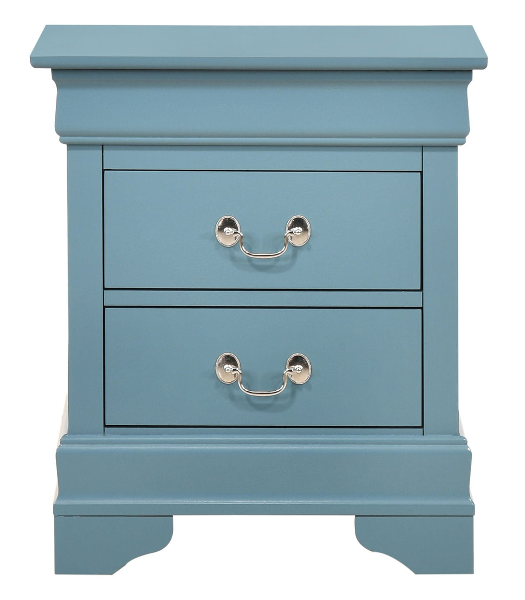 Traditional Style Design Nightstand with Classic Accent - Multiple Colors