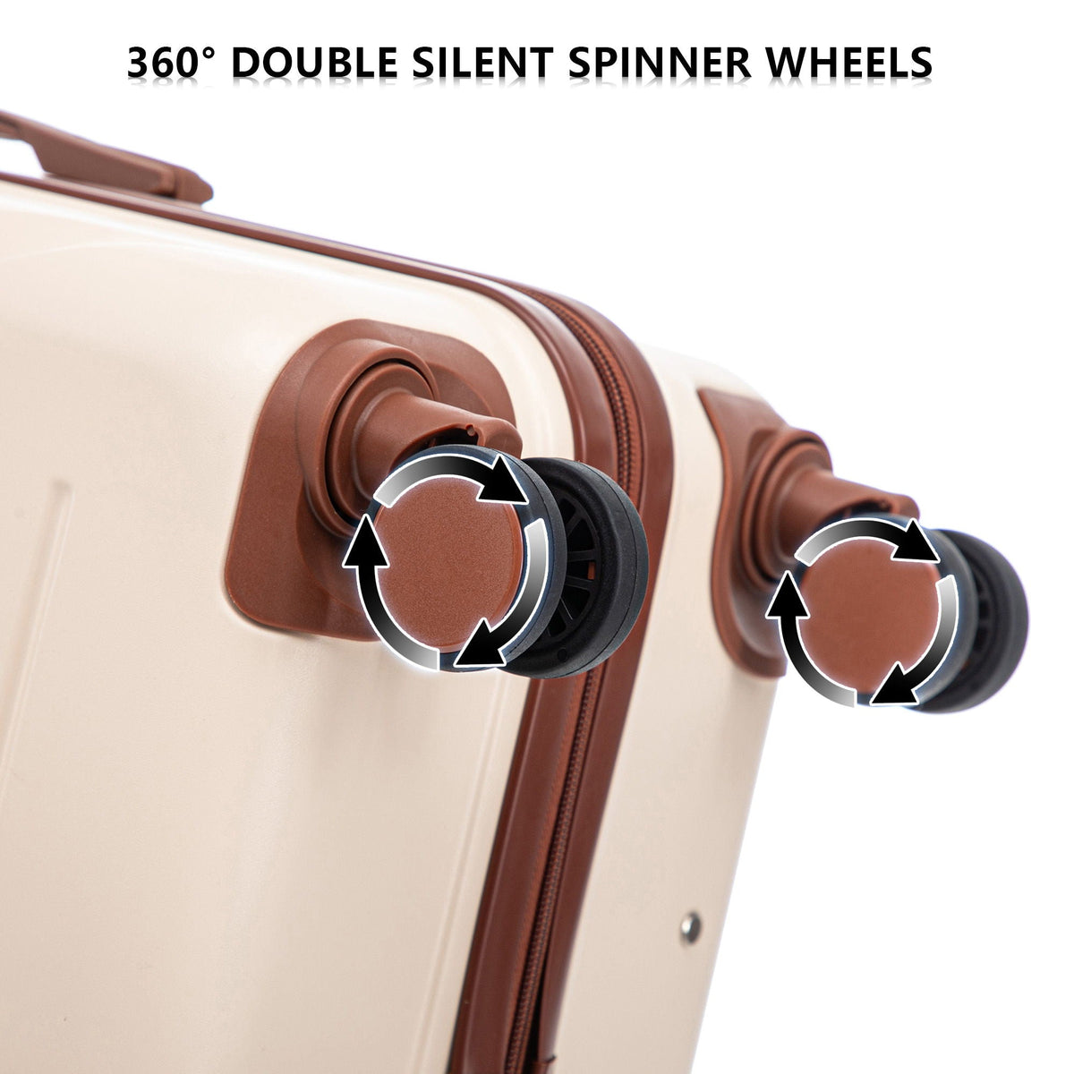 3 Pieces Set Spinner Wheel Luggage With Combination Lock