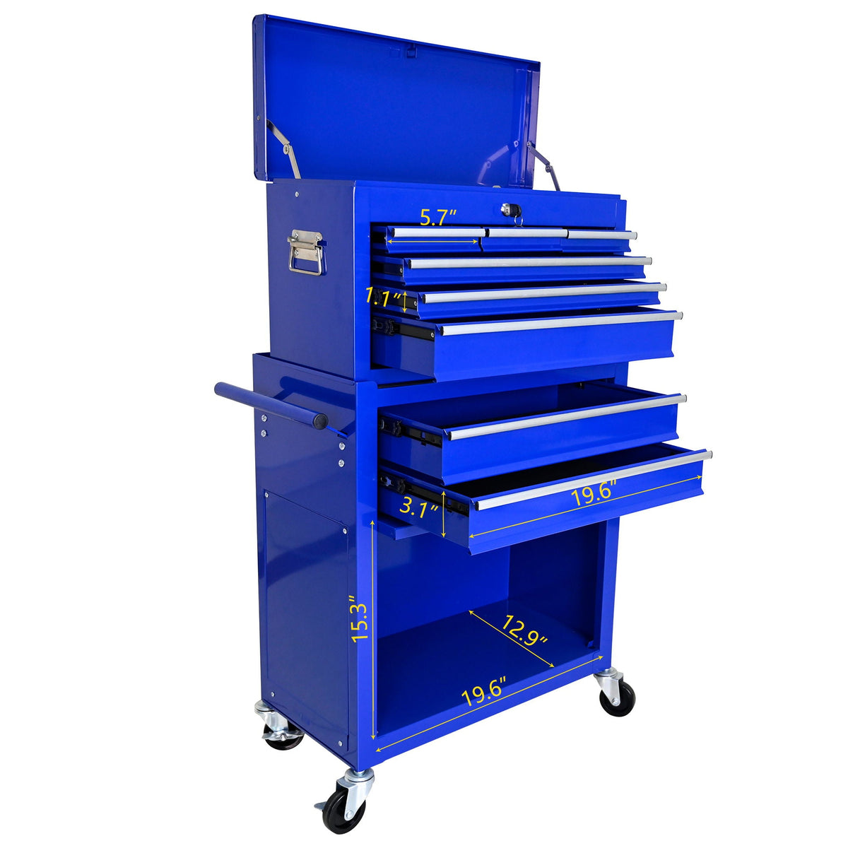 High Capacity Rolling Tool Chest With Wheels And Drawers, Storage Cabinet